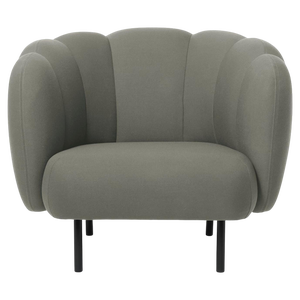 Cape Lounge Chair with Stitches Warm Grey by Warm Nordic