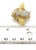 Late 20th Century Diamonds & Emerald Bee 18k Yellow Gold Pin Brooch For Sale - Image 5 of 5