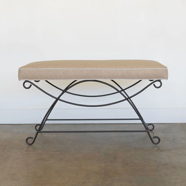 French Panoplie Iron Loop Bench, Trim For Sale - Image 3 of 8