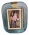 Sky Blue Twisted Photo Frame in Murano Glass and Brass, 2000 For Sale