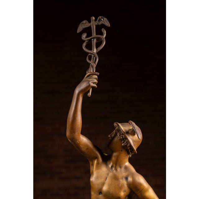 Vintage After-Giambologna Bronze "Hermes" Figure For Sale - Image 4 of 8