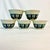Vintage Chinoiserie Boho Chic Ceramic Pottery Sauce Cups - Set of 5. For Sale - Image 10 of 12