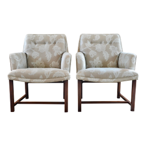 Mid 20th Century Edward Wormley Dunbar Pull-Up Lounge Chairs - A Pair