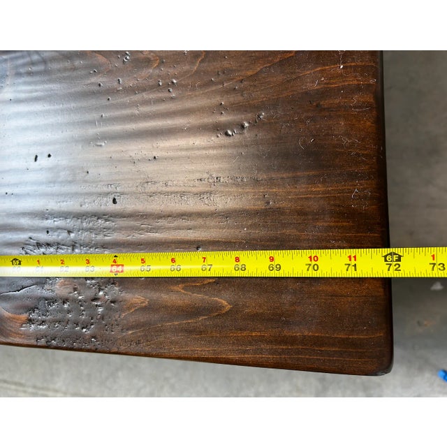 LaLune Rustic Trestle Dining Table For Sale - Image 16 of 17
