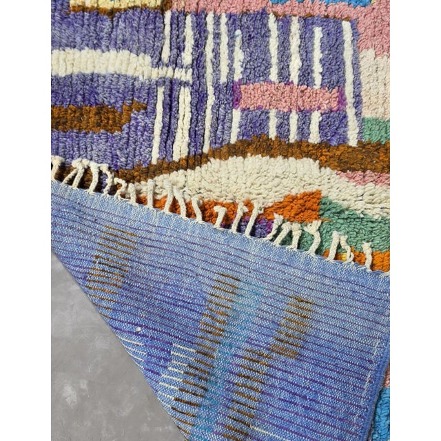 2020s Handwoven Berber Wool Rug - 8.7 X 7.1 Ft For Sale - Image 5 of 8