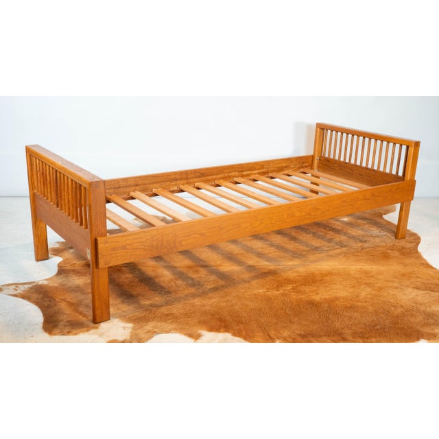 Vintage Charles Webb White Oak Wood Daybed Sofa For Sale - Image 17 of 18