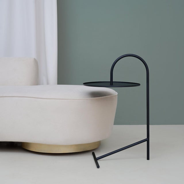 Japanese Melt - Black Round Coffee Table For Sale - Image 3 of 10