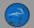 Early 20th Century Antique Japanese Meiji Cloisonne Charger Cranes Blue Enamel 12” Plate For Sale - Image 5 of 8