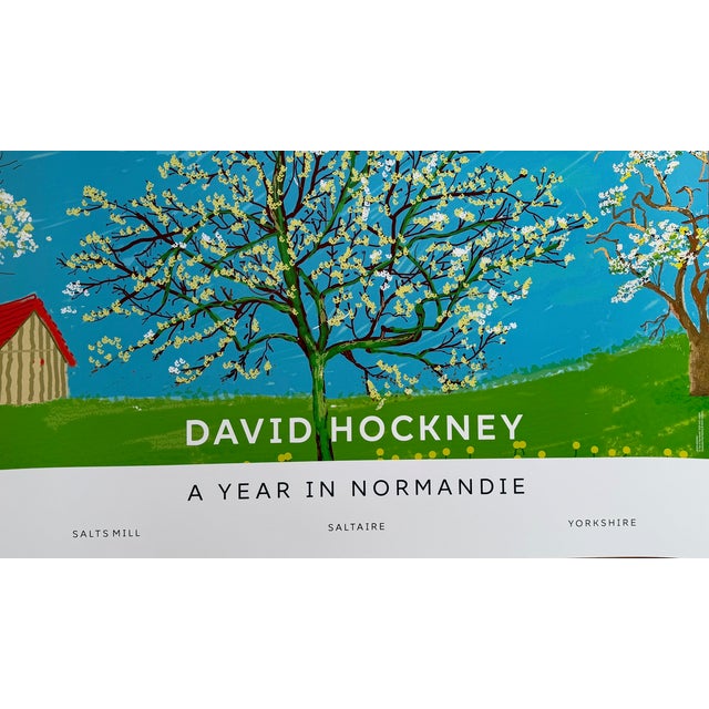 Art poster featuring a detail from A Year in Normandie (Blossom Tree) (2020–2021) by David Hockney. This work is part of...