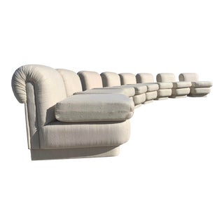 Postmodern 8 Piece Modular Sofa Set For Sale