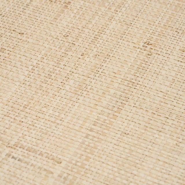 Schumacher Schumacher Blonde Raffia Wallpaper In Wheat For Sale - Image 4 of 6