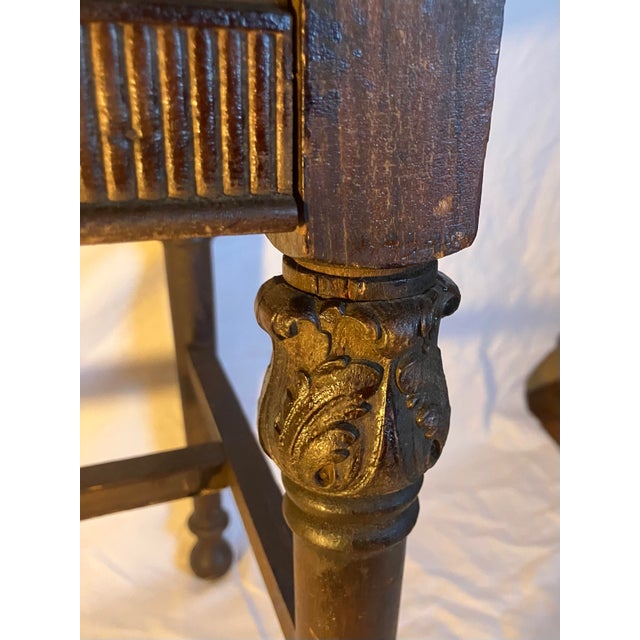 Antique 1850 Victorian Sitting Bench For Sale - Image 4 of 10