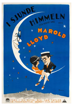 For Heavens Sake Original Vintage Movie Poster by Eric Rohman, Swedish, 1926