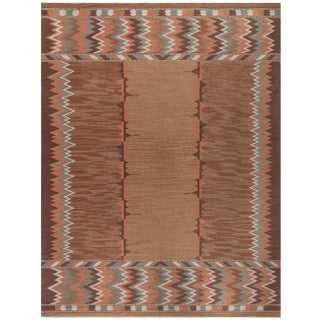 Doris Leslie Blau Midcentury Swedish Flat-Weave Rug For Sale