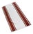 Mari Stripe Reversible Beach Towel, White/Terracotta For Sale
