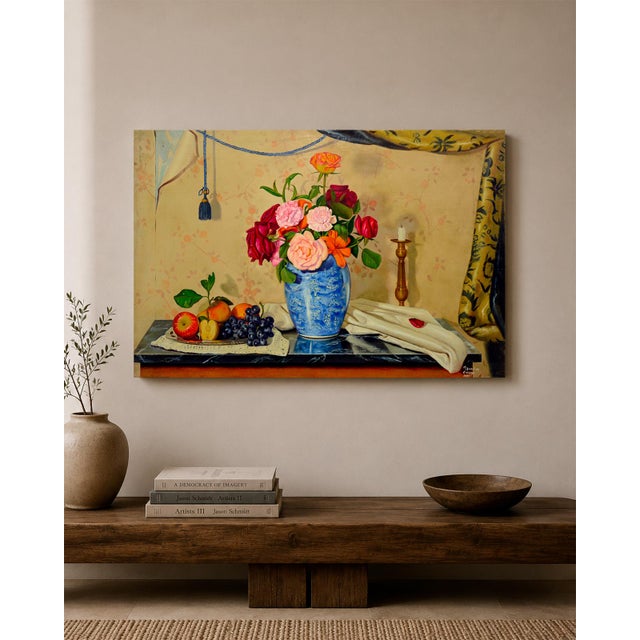 Brown Maxmilian Ciccone, Maximilian Ciccone, Composition, Oil on Canvas, 2000s, 2000s, Oil on Canvas For Sale - Image 8 of 10
