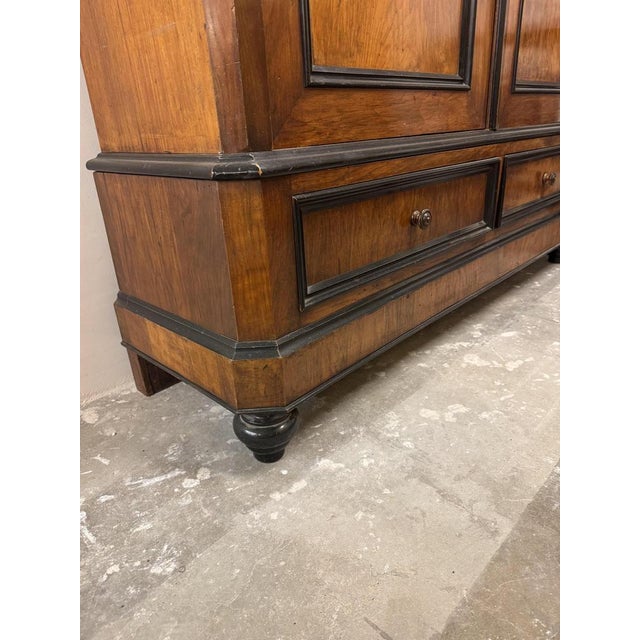 Large Antique Art Deco Amsterdamse School Wardrobe, 1900s For Sale - Image 11 of 18