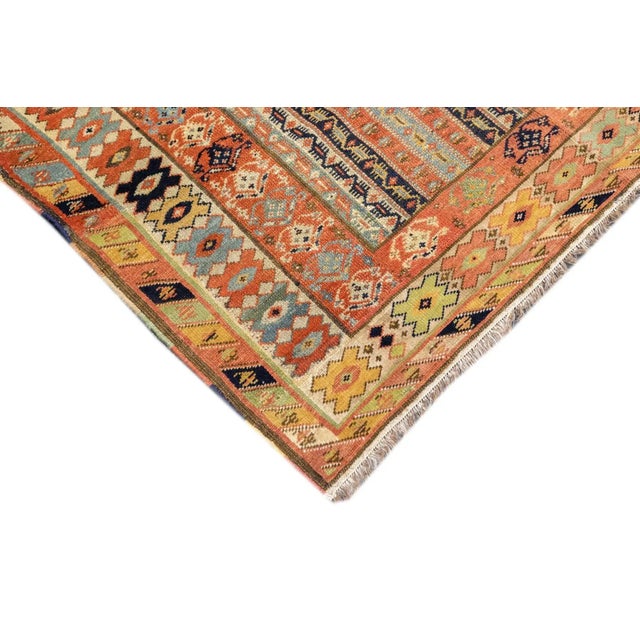 Textile Late 18th Century Antique Turkish Milas Rug 3'9'' x 4'6'' For Sale - Image 7 of 12