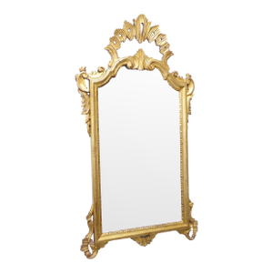 Vintage Italian Carved Wood Mirror