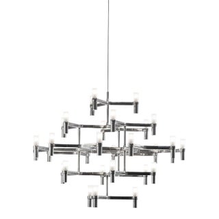 Nemo Crown Major Chandelier ( 24 Lights ) - Polished Chrome For Sale