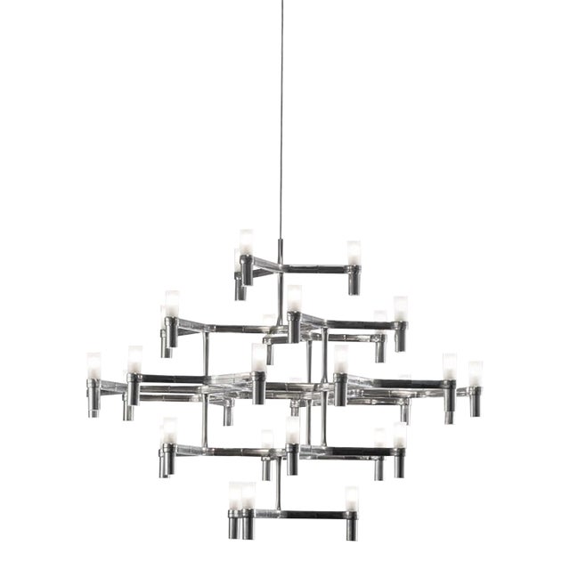 Nemo Crown Major Chandelier ( 24 Lights ) - Polished Chrome For Sale