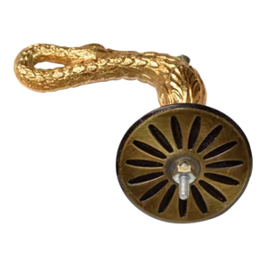 1970s Sherle Wagner Swan 24k Gold Plate Over Brass Swan Door Hardware Pull Handle