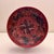 Burgundy Large Vintage Norwegian Rosemaling Hand-Painted Wooden Bowl, 15" For Sale - Image 8 of 10