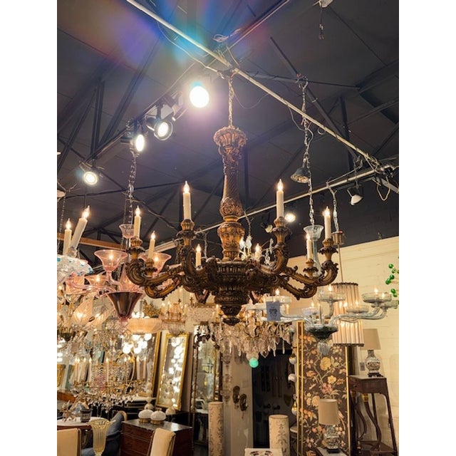 This stunning chandelier is a true piece of history. Crafted in the 19th century, it features intricate details and a...