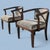 Pair of Vintage Curved Wood and Upholstered Barrel Armchairs For Sale In Los Angeles - Image 6 of 14