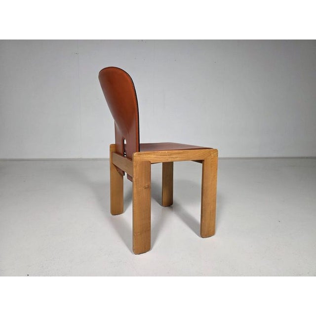 Wood 121 Dining Chairs by Afra & Tobia Scarpa for Cassina, 1960s, Set of 6 For Sale - Image 7 of 8