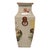 An impressive and serene vintage Chinese polychrome porcelain square-section baluster vase in the classical Republic...