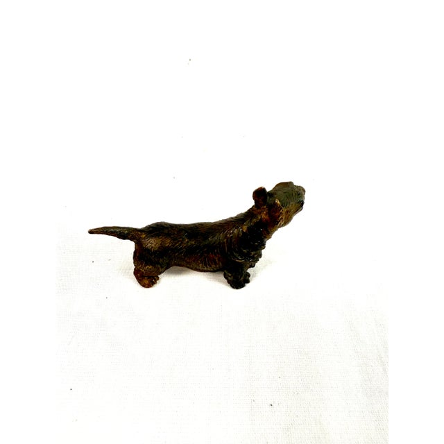 Traditional Vintage, Viennese, Bronze Scottie Dog For Sale - Image 3 of 6