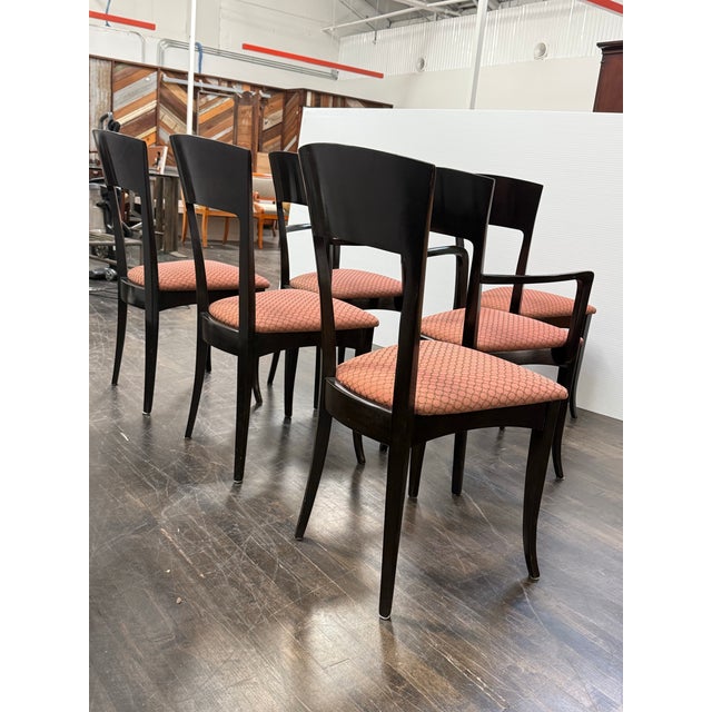 Late 20th Century Antonio Sibau for Sibau Furniture Dining Chairs, Set of Six For Sale - Image 5 of 12