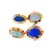 Blue Bochic “Orient” Opals & Multi Color Fancy Sapphire Earrings Set 18K Gold&Silver For Sale - Image 8 of 10