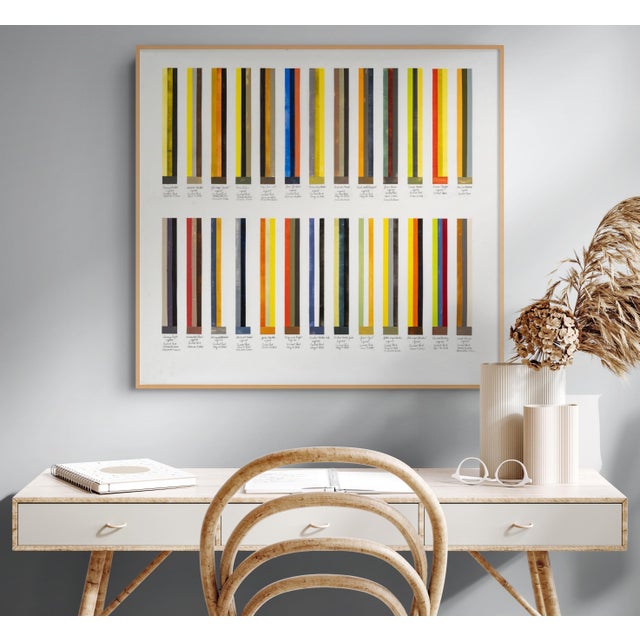 Abstract Contemporary Abstract Acrylic and Graphite on Polyester Resin Film "Migration Chart - 26 Birds" by Debra Ramsay For Sale - Image 3 of 5