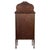 Brown Antique English Mahogany Display Cabinet with Mirror, 1900s For Sale - Image 8 of 11