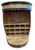 Rustic Bourbon Whiskey Barrel Open Wine Bar Cabinet For Sale - Image 4 of 7