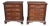 Henkel-Harris Georgian Style Mahogany Four-Drawer Chests, Pair, 2000 For Sale
