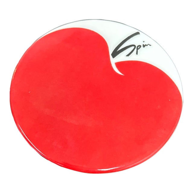 Spin Ceramics Chinese Porcelain Coaster For Sale