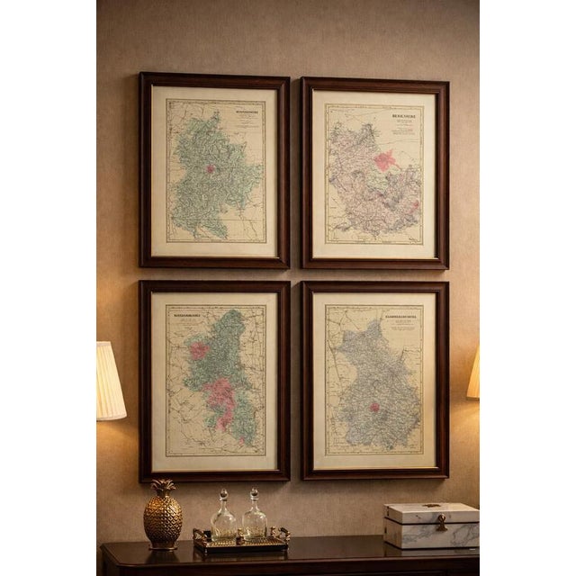 Antique map of buckinghamshire, 1885 – victorian railways & county detail this finely engraved antique map of...