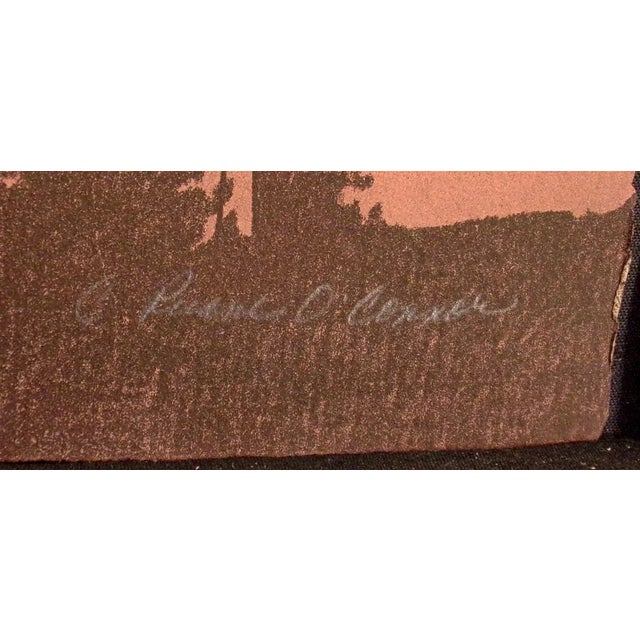 1980s 1980s "Backlight I & II" Abstract Landscape Diptych Etchings by Catherine O'Connor - a Pair For Sale - Image 5 of 8