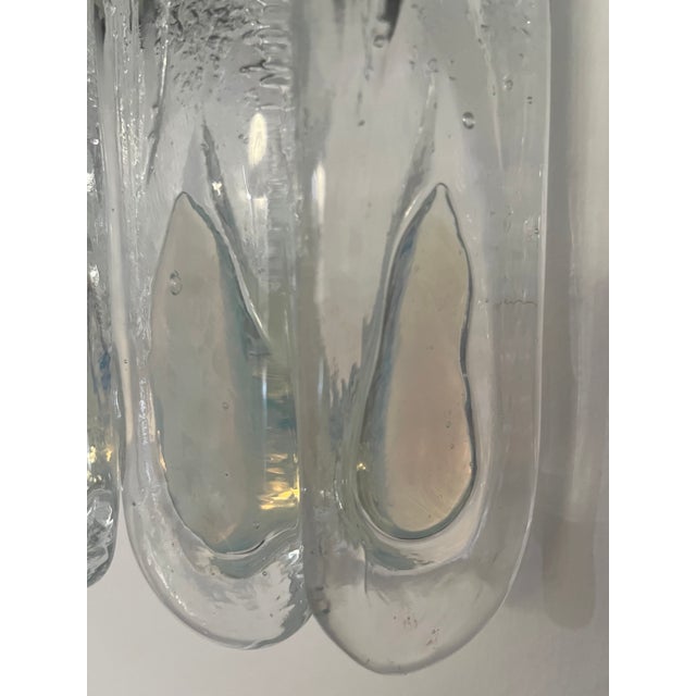 Mid-Century Modern Italian Iridescent Murano Wall Sconces from Mazzega, 1970s, Set of 3 For Sale - Image 11 of 18