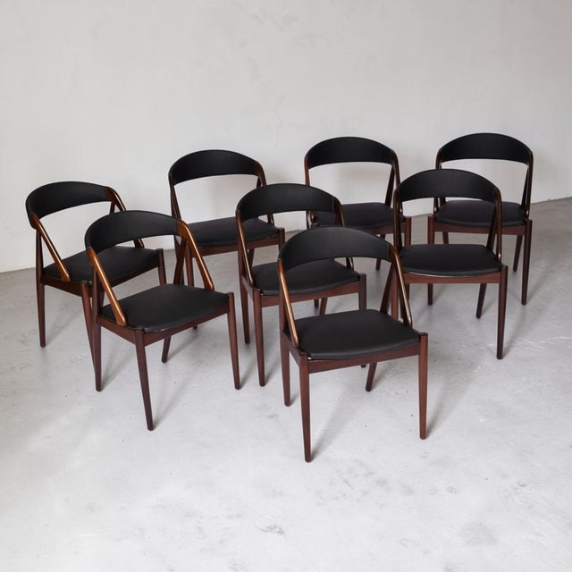 8 Kai Kristiansen #31 Danish Rosewood Dining Chairs For Sale - Image 9 of 17