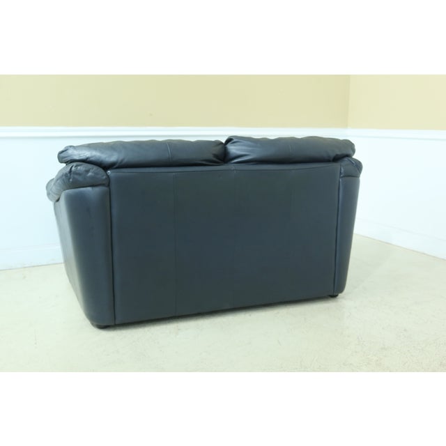 Dark Hunter Green Leather Sofa & Loveseat Chairish