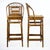 A pair of bamboo Brighton counter stools with tall fretwork backs in the Brighton Pavilion taste. The counter height suits...