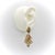 Early Victorian 18k Gold Diamond Earrings With Leaf and Ribbon Motif With 6 Carats For Sale - Image 10 of 13