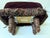 Mid 20th Century Artisan Handmade Velvet Footstool by Ingrid McKinley For Sale - Image 9 of 11