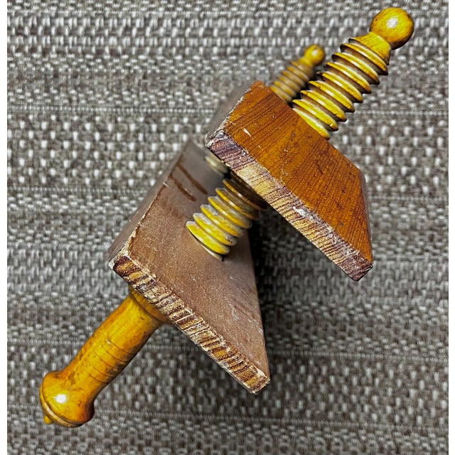 Vintage Professional Bookbinding Pointed Finishing Press | F H Weisner Toowoomba Australia For Sale - Image 9 of 12