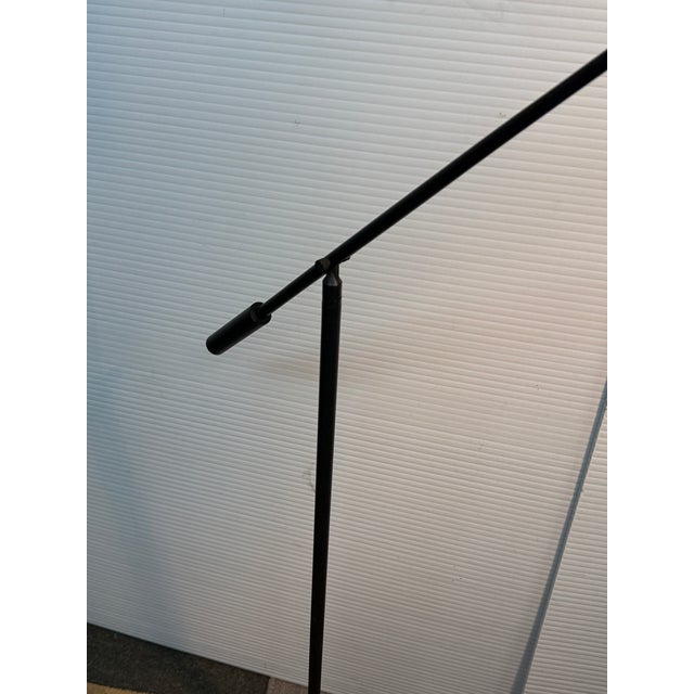 Robert Sonneman for Kovacs Feather Floor Lamp, Black For Sale - Image 9 of 12