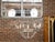 Silver Vintage Rock Crystal, Oyster and Steel Basket Six-Light Chandelier, US Wired For Sale - Image 8 of 12